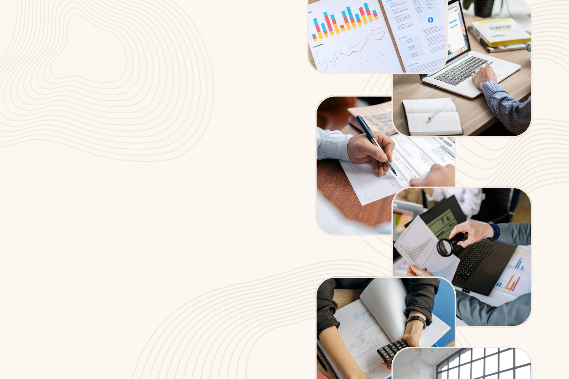 Praca księgowych z dokumentami i analizami finansowymi w biurze rachunkowym